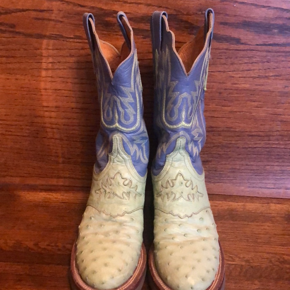 Lime green cowboy boots